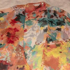 Vibrant Floral Women's Blouse